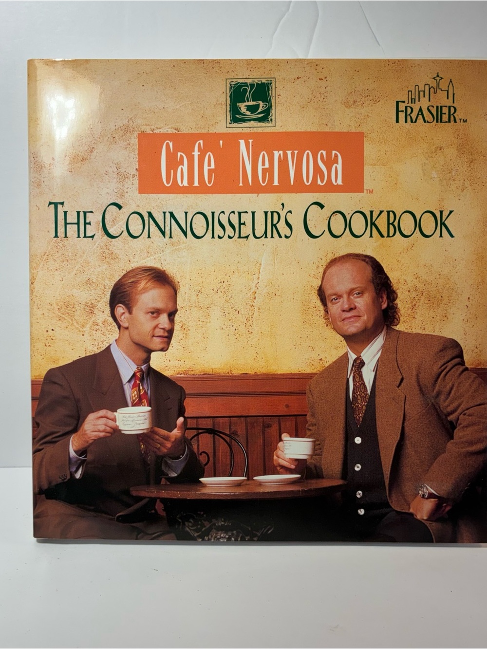 Cafe Nervosa The Connoisseur’s Cookbook Frasier TV Show Collectible NEW 90s Coff